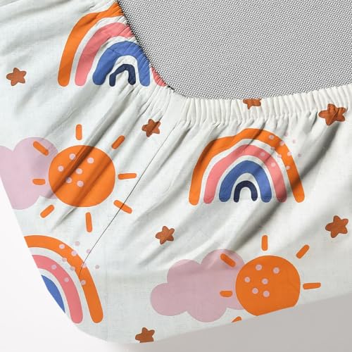 Image of Weave & Decor Printed Kids Bedsheets for King Size Bed 72x78x8 Inches, with 2 Pillow Covers 20x30, for Longer Double Mattresses