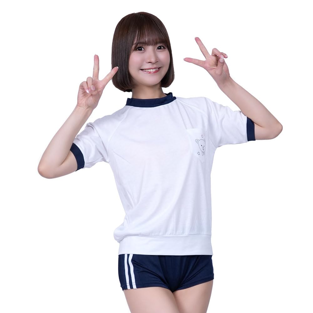 Amazon.co.jp: 【A&TCollection】イマドキ体操服／短パン・胸刺繍の