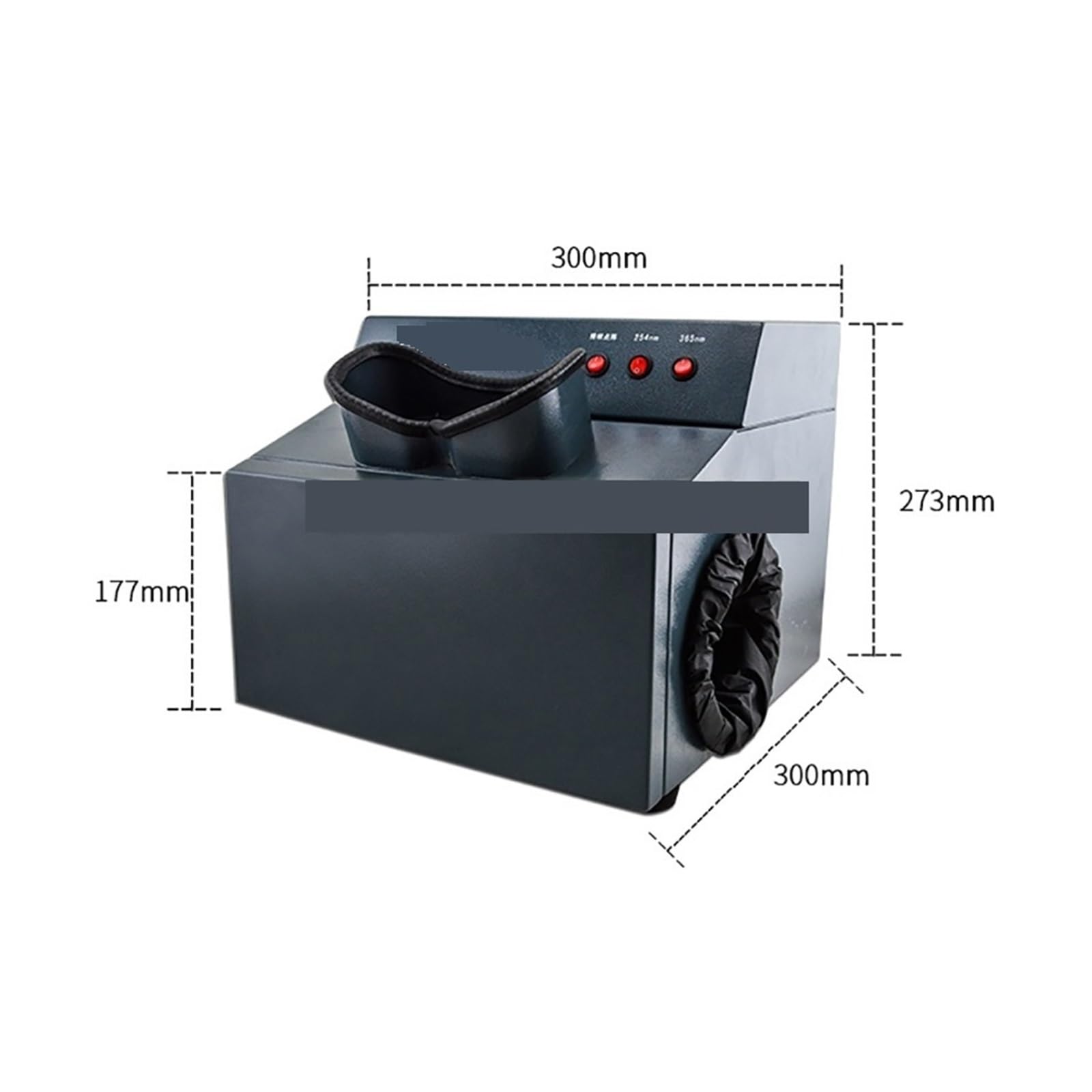 Analizator UV czarnej skrzynki WFH-203B Detektor promieniowania UV do trzech zastosowań Tester długości fali 254 nm 365 nm