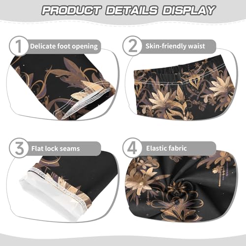 KLL Mardi Gra with French Lily Toddler Girls Cotton Pants Fashion Full Length Activewear Exercise3