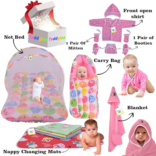 Image of Toddylon 12 in 1 New Born Baby Gift Pack | Combo Set | New Born Baby Items| New Born Baby Products All(0-6 Months)