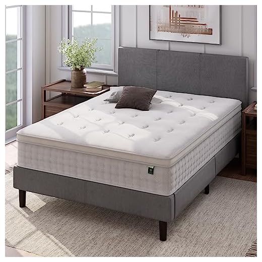 ZINUS 12 Inch Euro Top Pocket Spring Hybrid Mattress / Pressure Relief / Pocket Innersprings for Motion Isolation / Bed-in-a-Box, Queen
