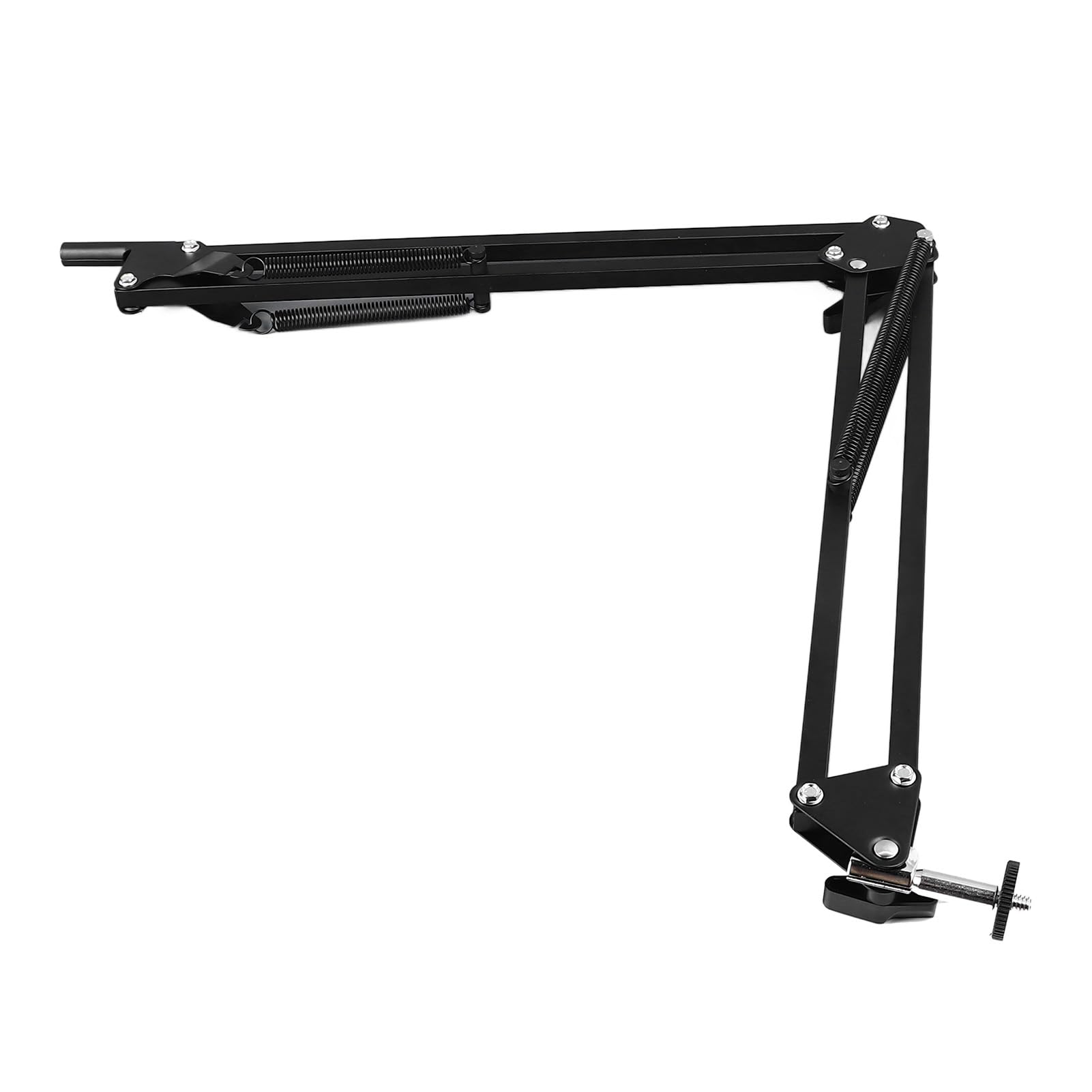 Supporto per Braccio per Microscopio, Supporto per Microscopio Monoculare Pieghevole per Obiettivo 40 mm di Diametro, Braccio Regolabile a 360 Gradi e Set di Anelli per Lenti 42 mm