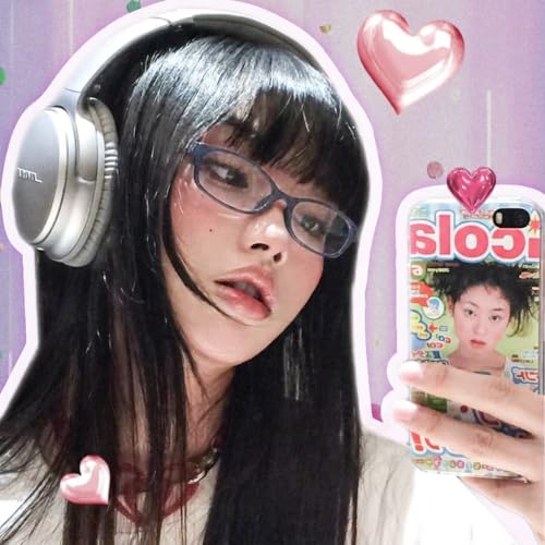 Image of TJUTR Office-Siren Bayonetta Glasses, Blue Light Computer Glasses for Women, Y2K Small Rectangle Frame Eyewear Anti Eyestrain