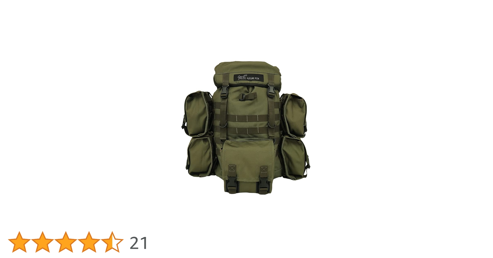 FUTUREFOX バックパック カーキ　新品同様 Amazon.co.jp: FUTUREFOX バックパック 38L MOLLE サブポーチ(2L
