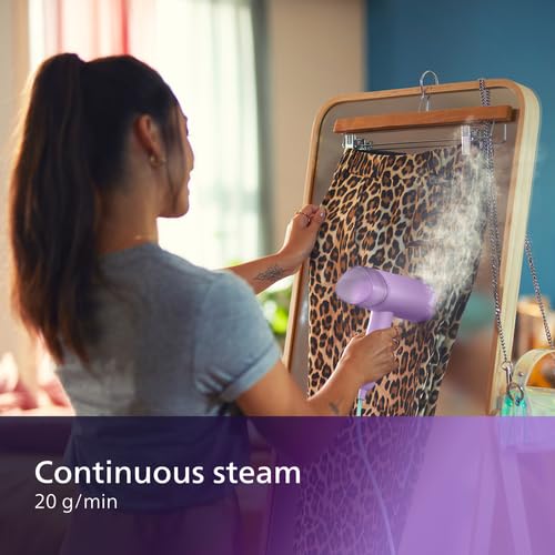 Philips 3000 Series Handheld Steamer, 1000W, 20 g/min Steam, Detachable 100ml Water Tank, Plastic Plate - Image 3