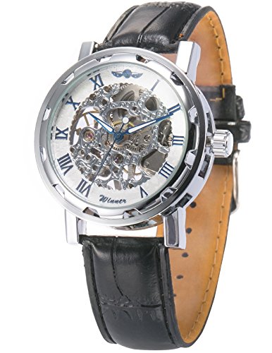 Winner PMW028u00a0u0096u00a0Reloj de Pulsera de Hombre Color Negro