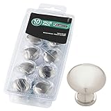 Liberty P50154A-SN 1 1/4' Satin Nickel Round Cabinet Drawer Knob Set of 10