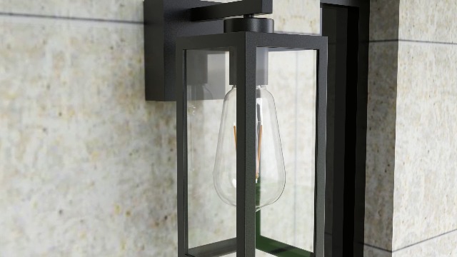 lantaarn wandlamp tuin buitenlamp rvs glas schuur deur lamp - Advertentie 537541