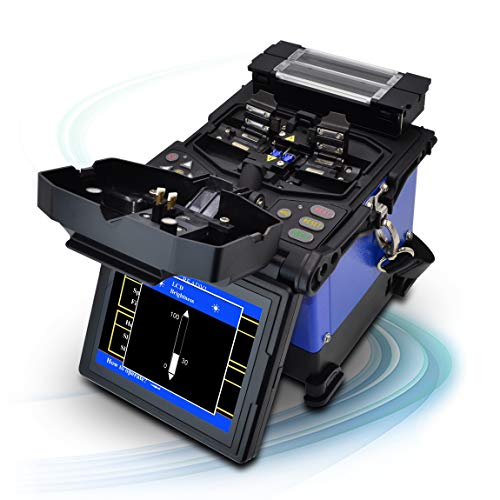 Image of SPEEDWOLF 5 inch LCD Double Heating Core Alignment Optical Fiber Fusion Splicer Portable FTTH Optic Fiber Splicing Machine for SM /MM /DSF /NZDSF /ED Fibers with Fiber Cleaver and 6XElectrodes(FS18-D-1)