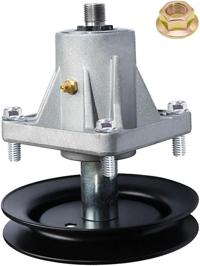 G.Times Outdoor Power Spindle Assembly Replace 918-0660B 618-04137 618-0625B 618-0990B 918-04137 918-0625B with Mounting Screws and Blade Mounting nut, Mounting Holes are Threaded