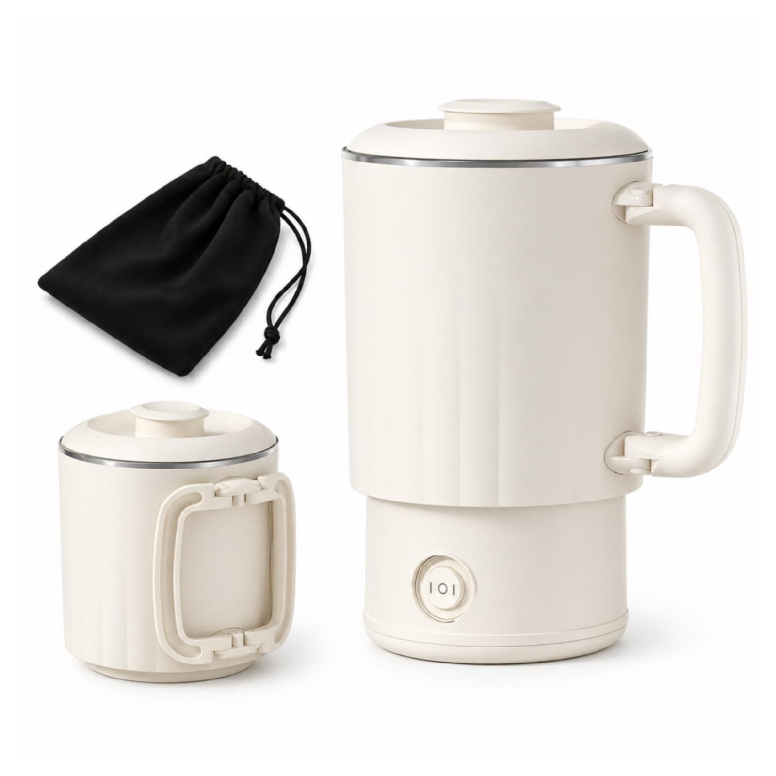 Amazon | LumenOrbit 電気ケトル 小型【600ml 600W・5分急速沸かし・1
