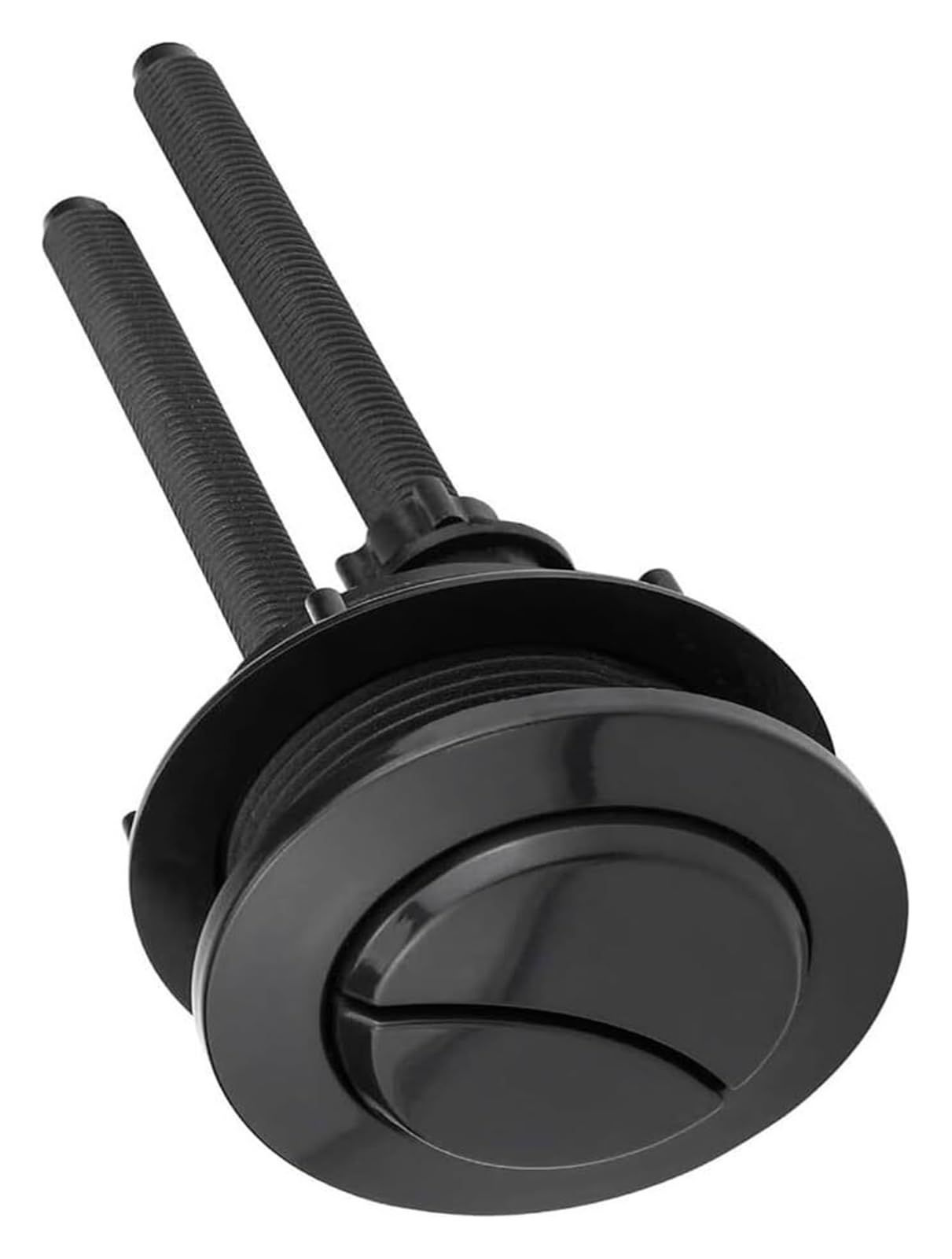 Toilet Push Button Flush Replacement, Black 38mm Plastic Toilet Push Button for Dual Flush Cistern