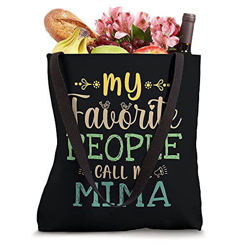 Bolso tote Mima con diseño retro divertido, 'My Favorite People Call Me Mima' miniatura 4