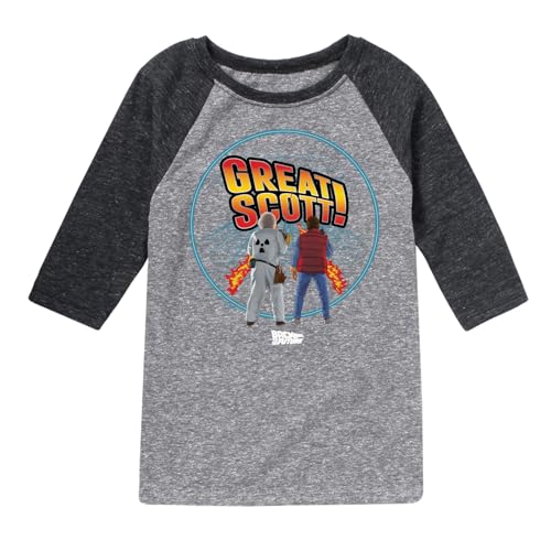 Back to The Future - Great Scott! - Toddler & Youth Raglan Graphic T-Shirt