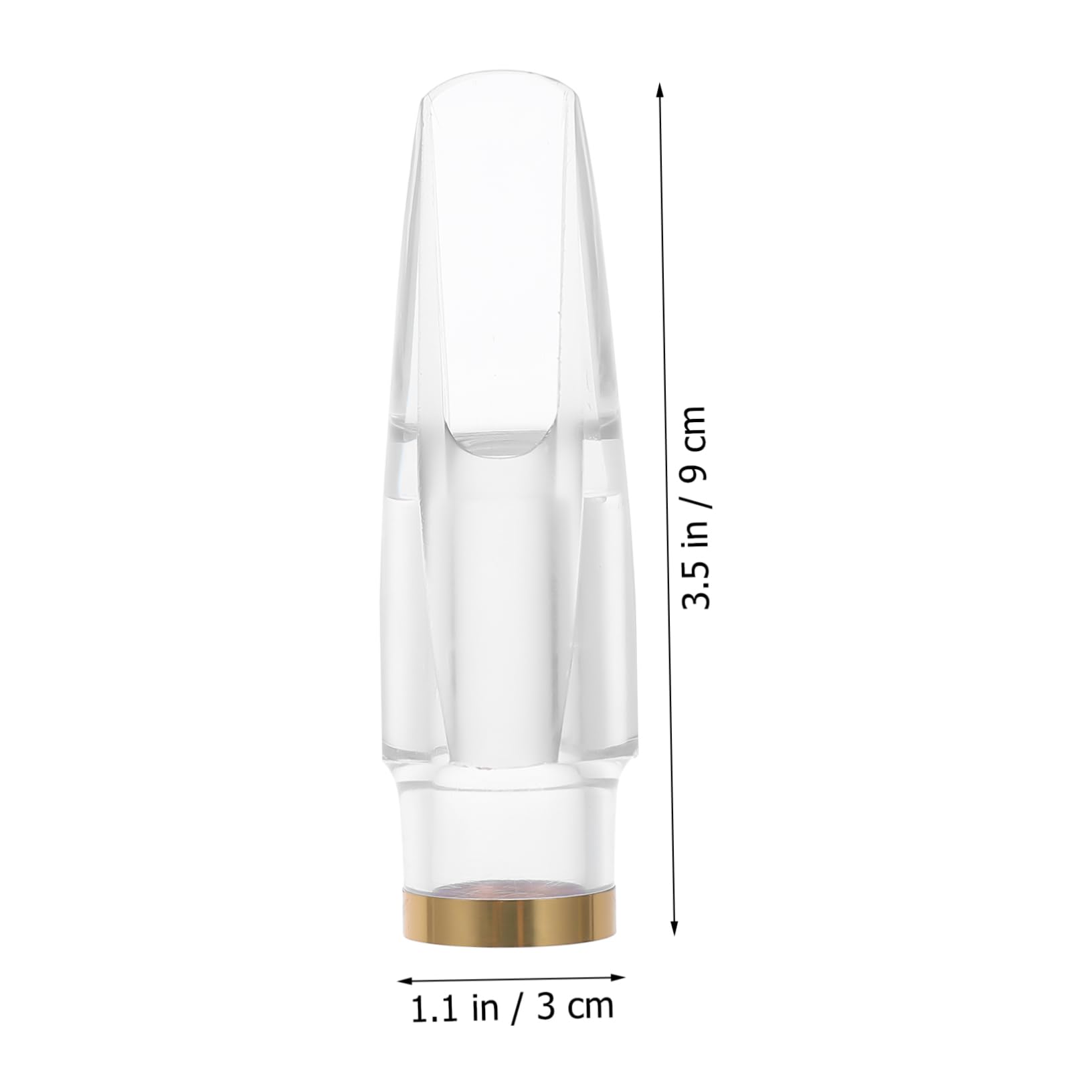 HEMOTON 3 Pz per sassofono fornitura di strumenti musicali strumento musicale p principiante bianca testa di sassofono boccaglio resistente piccolo Testa tubolare AbS
