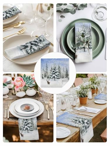 Servilletas de Tela Navidad Set x4 50x50 cm Lavables miniatura 6