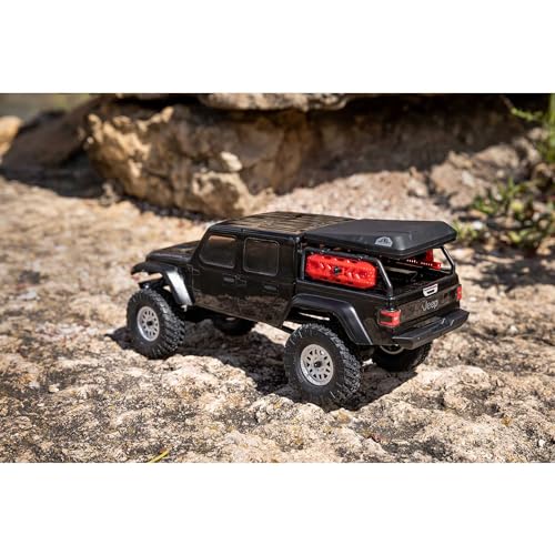 Image of Axial RC Truck SCX24 Jeep Gladiator 4 Wheel Drive Rock Crawler Brushed RTR (Nothing Needed to Complete Ready-to-Run), Black, AXI00005V2T5, Remote Control Car, RC Car, RC Crawler