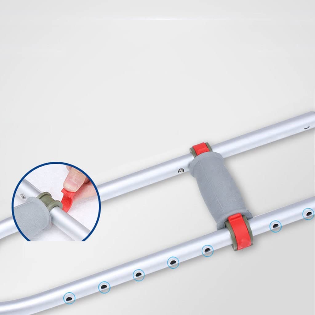 GCX- Muleta de bastón for Axilas, bastón de Doble muleta for Adultos, muleta única Multifuncional, muleta Ligera Antideslizante Ajustable for fracturas Firma