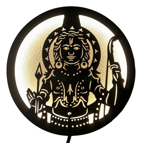 Image of Ramlala LED Backlit Room Decor | Moon Wall Lights for Home Decoration | Wall Lamps for Bedroom & Living Room | No Adapter Required