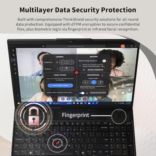 Image of LENOVO ThinkPad L16 Gen 2 Business Laptop, Intel Core Ultra 5 225U, 16 inch FHD+ Touchscreen, Customized 16GB-64GB DDR5, 512GB-2TB SSD, Webcam, Fingerprint Reader, HDMI, Wi-Fi 6, AI-Ready, Windows 11 Pro