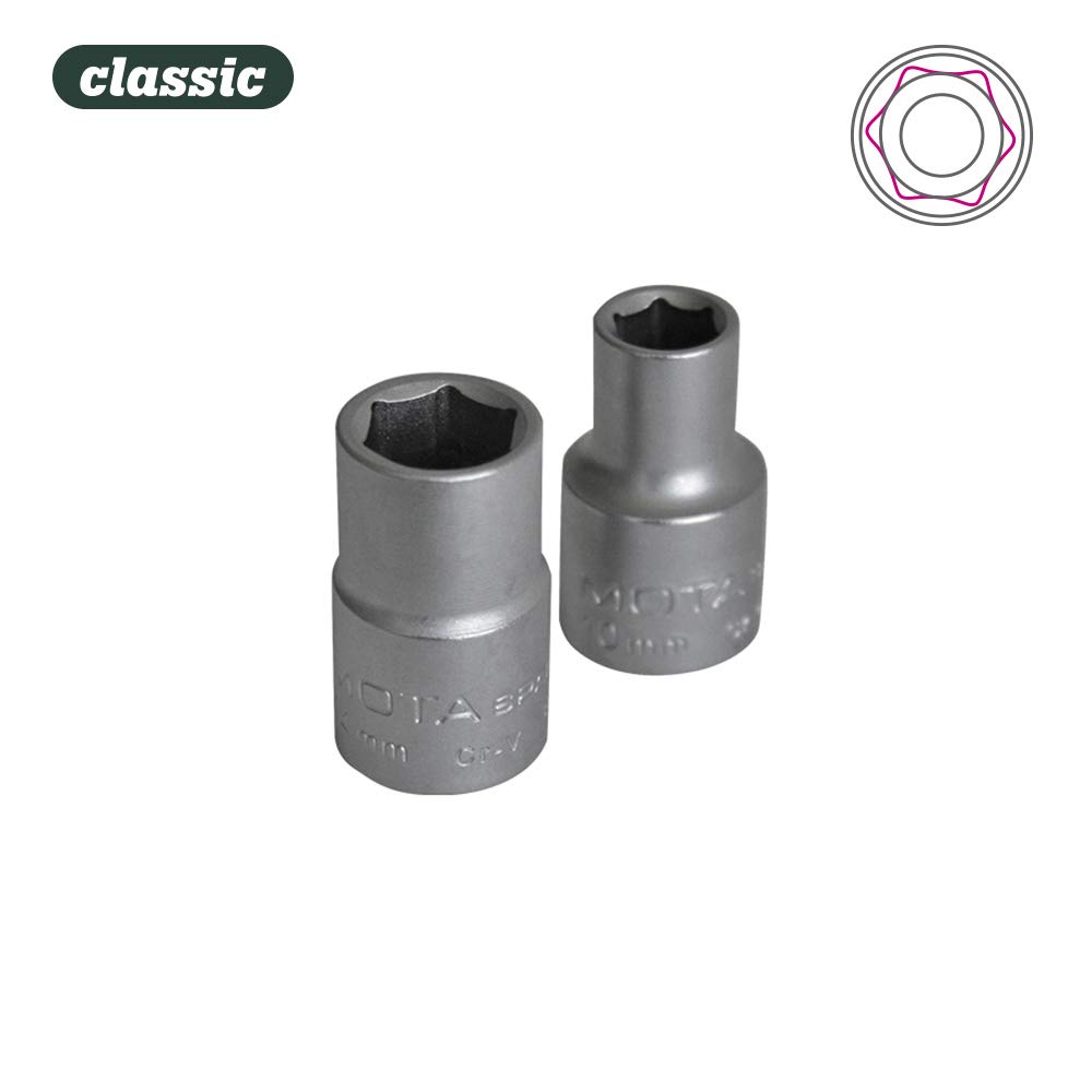 Y★CHROME★ Mota Tools 89113 Chrome-Vanadium Keyhole 1/2 Inch Insert, Silver