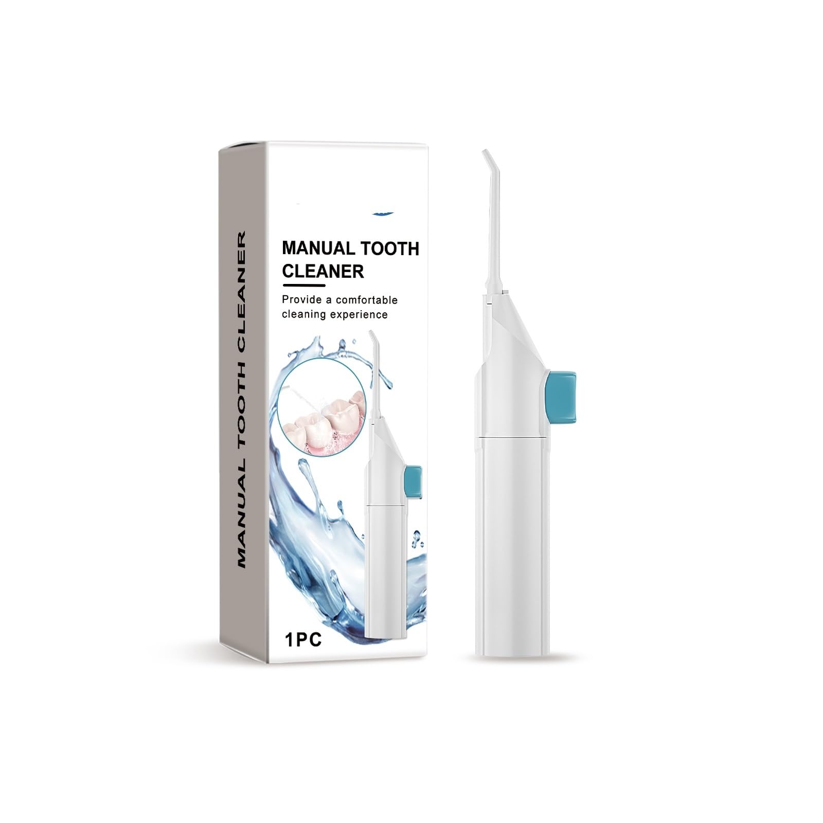 Manual Water Flosser ABS Material Waterproof Gentle Teeth Cleaning Reduces Odor Daily Oral Care With New Floss Design