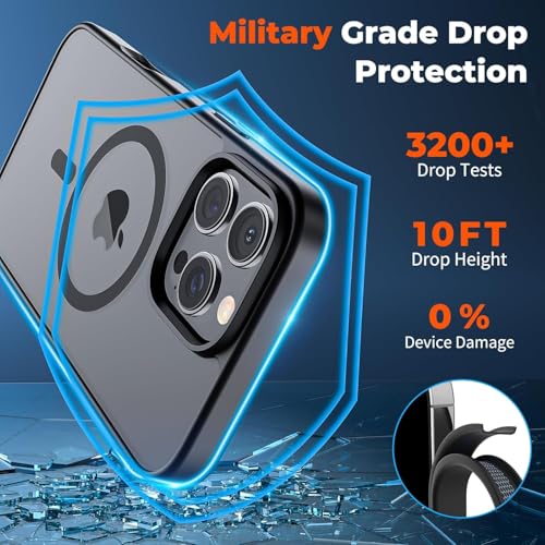 Image of AIBEX Protective OStand Case Compatible for Apple iPhone 17 MagSafe Compatible | Slim Back Cover with Camera Lens Protection, Strong Magnetic Support & Anti-Slip Grip | Military Grade Drop Protection