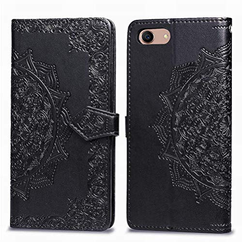 Laybomo Funda para OPPO A3 Tapa Cuero Billetera Estampado Floral Bolsa Monederos Cover