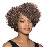 Marjorie Wig Color FS4/30 - Foxy Silver Wigs Short Tight Spiral Curls Lace Front Synthetic Side Part African American Average Cap Bundle Hairloss Booklet, Comb