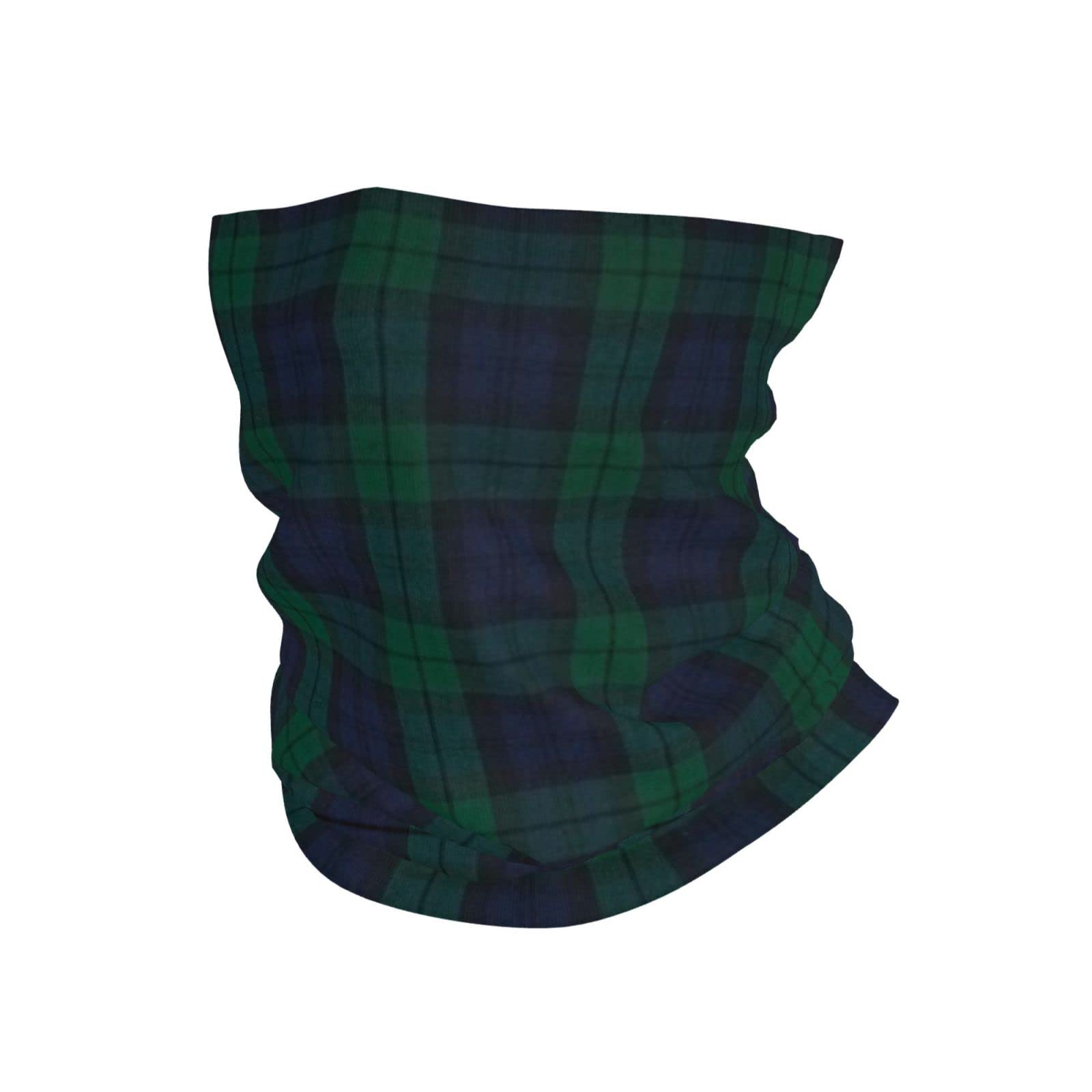 ReesEt Scottish Tartan Plaid, Bandana Neck Gaiter Soft Face Cover Neck Warmer Tube Half Face Mask Scarf Balaclava