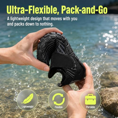Image of Hike Barefoot Shoes Womens Men,Unisex Barefoot Water Shoes Breathable, Anti-Slip Hiking Footwear for Athletic Wide Toe Shoe Footwear for Hiking, Walking, Running, Yoga, and Water Sports