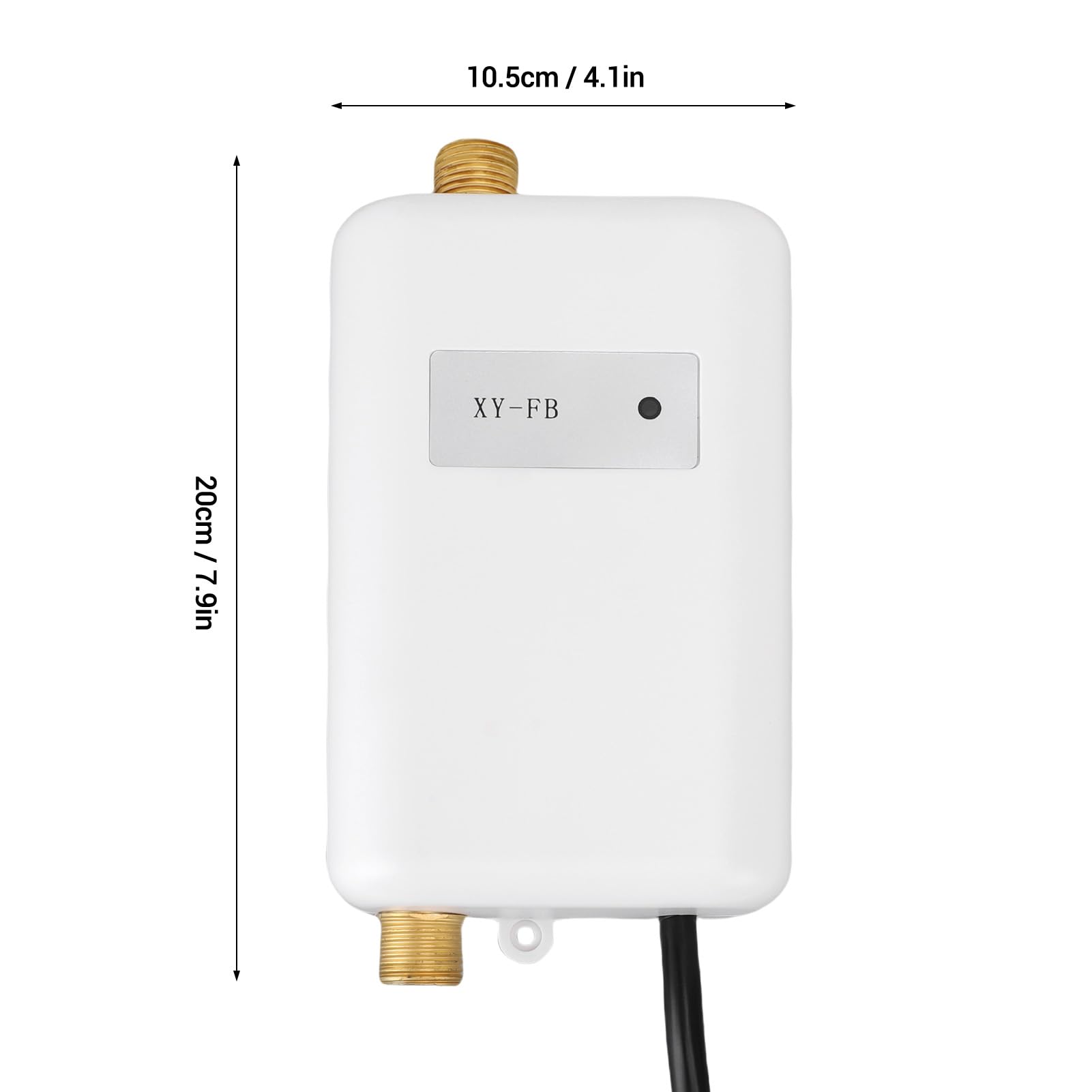 Asixxsix 3000W elektrischer Wasserheizer, 0.04-1.20mpa Wasserdruck unter Spülwasserheizer, G1/2 Port Energiesparende Tankless Wasserheizung für Küche Wohnung Badezimmer (EU -Stecker 220 V)