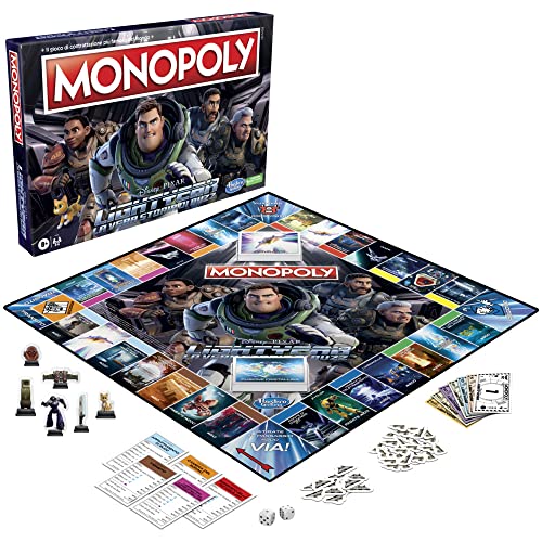 Hasbro Gaming Monopoly Edition Lightyear von Disney, Pixar, Brettspiel, Geschenke für Kinder ab 8 Jahren, Multi, Einheitsgröße – Bild 4