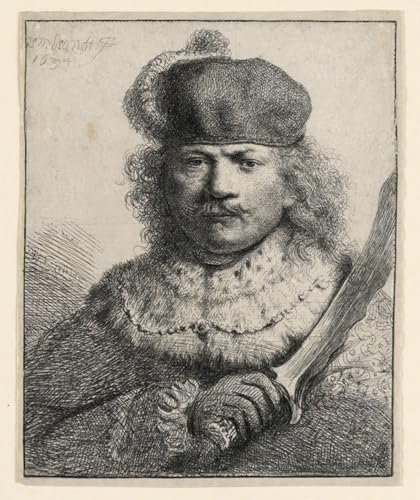 Rembrandt au sabre levé toile 60x90cm pour sublimer un mur vide