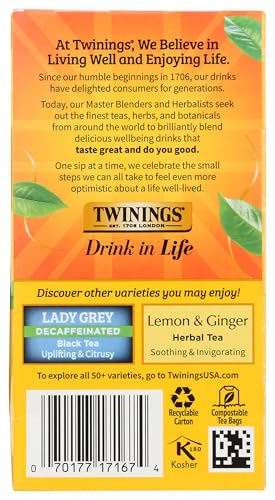 Twinings 14958 Earl Grey Decaf Tea, 20 Count thumb #6