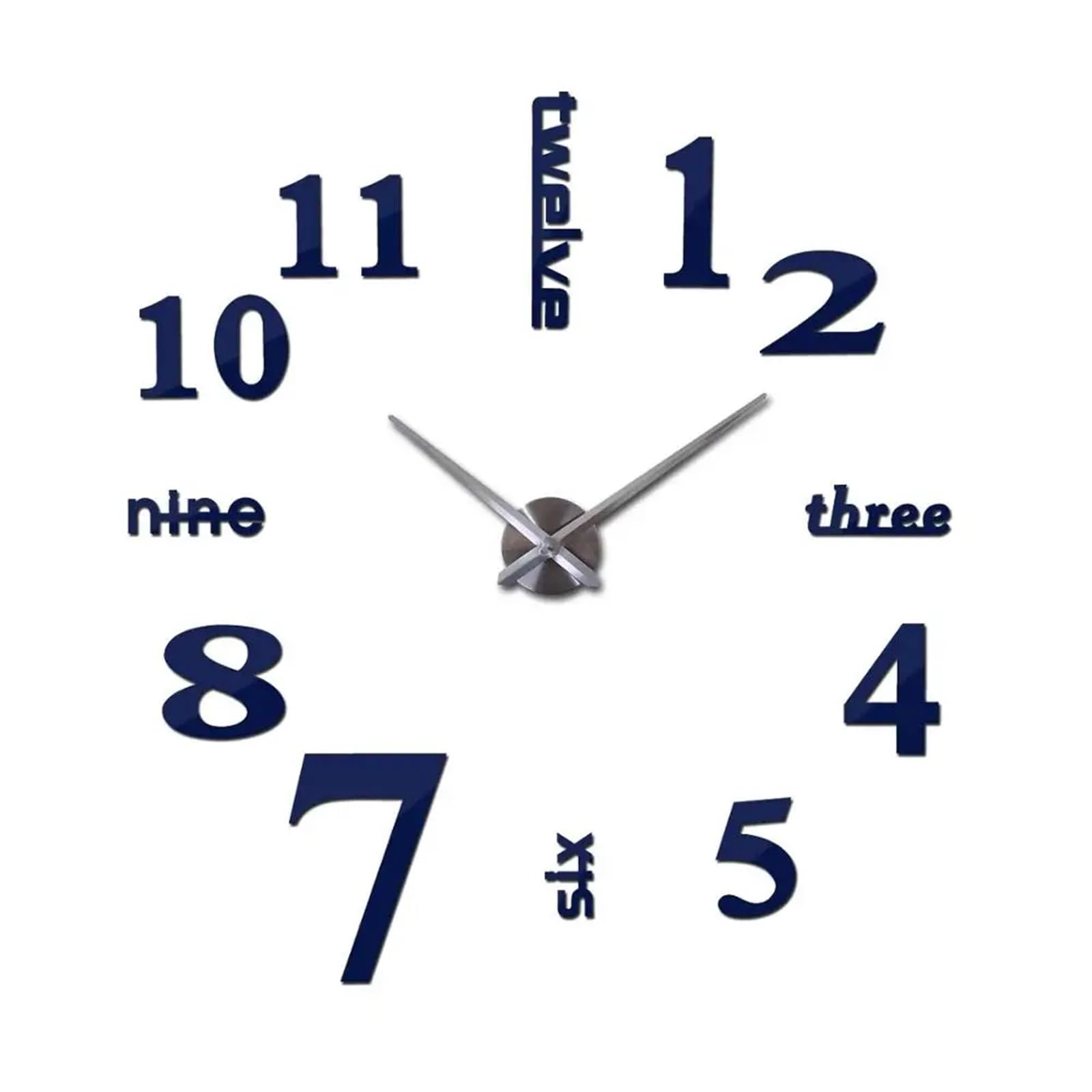 ZPFDSG Wall Sticker Clock Mirror Wall Clock 3d Big Quartz Watch Clocks Living Room Home Decoration Stickers