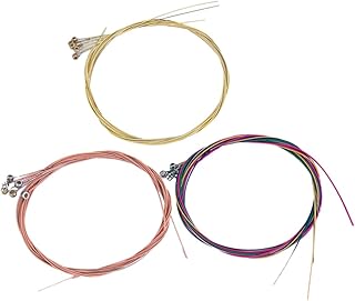 Abaodam 3sätze Akustik Gitarrensaiten Ersatzset Aus Metall Für Musikinstrumente Leichte Gitarrensaiten Für Klassische Und Akustische Gitarren Saiten Für Gitarre Und Banjo