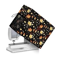 Housse De Machine à Coudre Motif Fleurs - Protection Anti-Poussière, Poche De Rangement, Taille Unique Polyester
