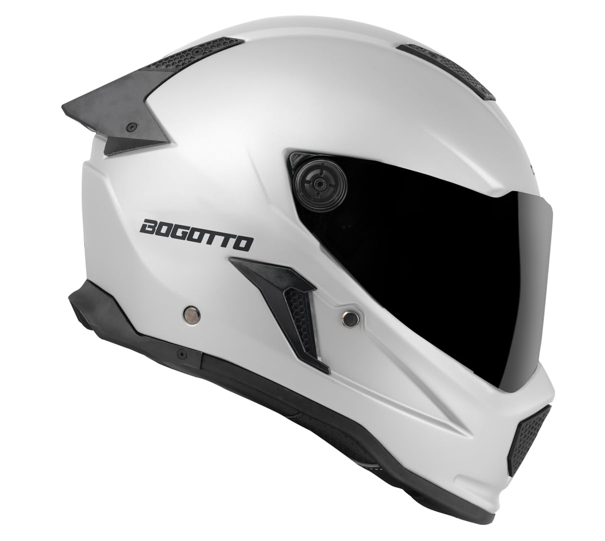 Bogotto Rapto Helm, Weiß Matt, XL, Integralhelm, ECE 22.06 | Beschlaghemmend