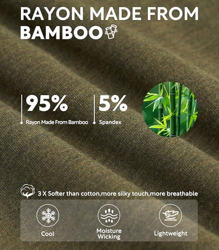 DAVID ARCHY Men's Seamless Bamboo Rayon Briefs, Breathable Soft Underwear with No-Fly Pouch 4-Pack3