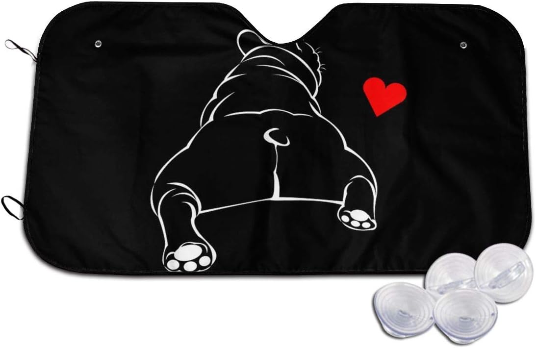 かわいいフレンチブルドッグ サンシェード 車用 サンシェード 車 フロント 遮光 フロントガラス用 車の日除け かわいいフレンチブルドッグ サンシェード 車用 サンシェード 車 フロント 遮光 フロントガラス用 車の日除け