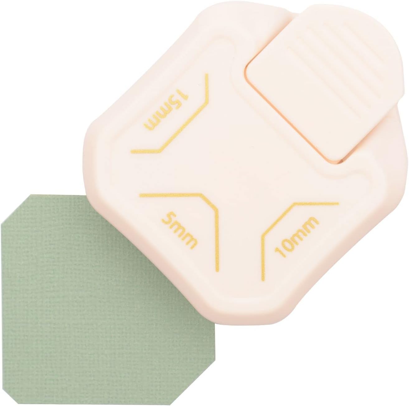 Vaessen Creative 2137-092 3-in-1 Corner Punch, Diagonal, Punching for DIY Projects, Scrapbooking, Papercraft and Card Crafts, Alloy Steel Aluminium Plastic 5-10-15 mm