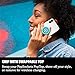 PopSockets PopGrip: Phone Grip and Phone Stand, Collapsible, Swappable Top, Blue Floral Mandala
