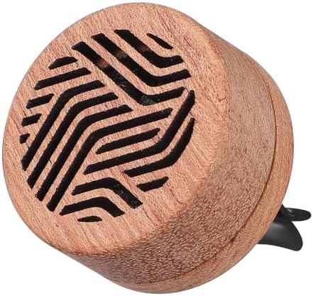 Kichvoe 1pcs Car Essential Oil Diffuser Car Aromatherapy Wooden Aromatherapy Diffuser Air Vent Clip Mini Compact and Elegant Design