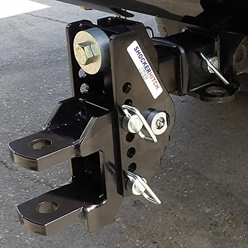 Shocker Xr Adjustable Hitch Combo Ball & Farm Mount Towing Kit, Fits 2-1/2" Hitch Standard Drawbar #TOP7