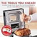 Dash Everyday Stainless Steel Bread Maker, Up to 1.5lb Loaf, Programmable, 12 Settings + Gluten Free & Automatic Filling Dispenser - Black