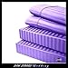 Luxurious 100% Egyptian Cotton 600TC Cal-King Size Attached Waterbed Sheet Set Stripe Lilac