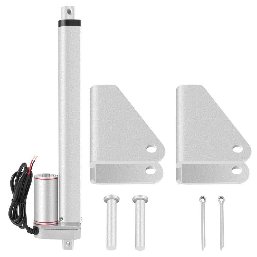 Dpofirs Attuatore Lineare di Movimento DC 24V, Motore Attuatore Elettrico a Linea Retta 200mm Lunghezza Corsa Standard 750N Spinta/Trazione Massima per Divano Elettrico di Sollevamento