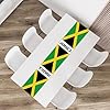 Jamaican Table Runner Party Supplies - Jamaican Independence Day Desk Decor - Jamaica Birthday Retirement Party Kitchen Dining Polyester, 1 Foot by 6 Feet #4
